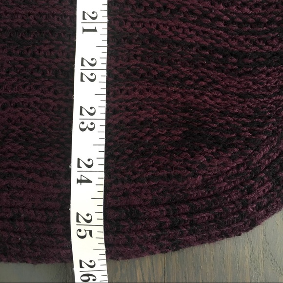 Quinn Burgundy Marl V-Neck Pullover Sweater, size Large ♥️ - Picture 14 of 16